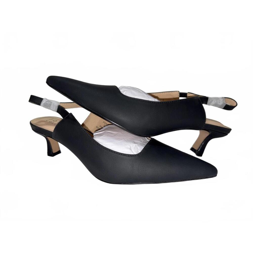 NEW Journee Collection Paulina Black Pointed Toe Flats Size 8.5